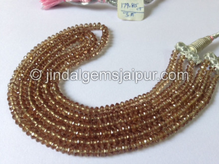 Colour Change Garnet Micro Cut Roundelle Shape Beads